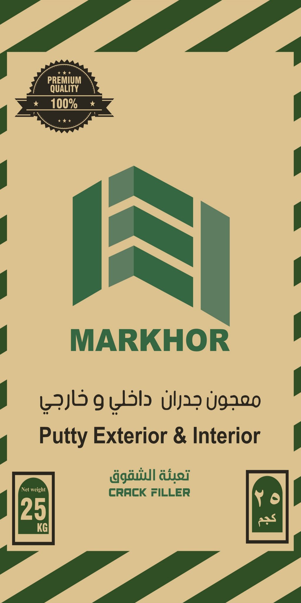 Markhor Putty 25 kg front packaging